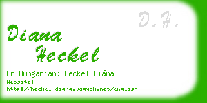 diana heckel business card